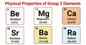 Physical Properties of Group 2 Elements