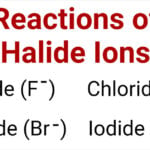 Reactions of Halide Ions