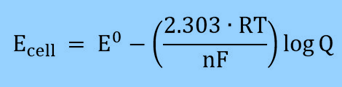 Nernst Equation  log form