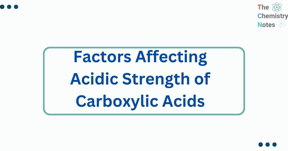 Factors Affecting Acidic Strength of Carboxylic Acids