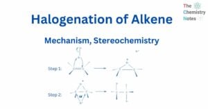 Halogenation of alkene
