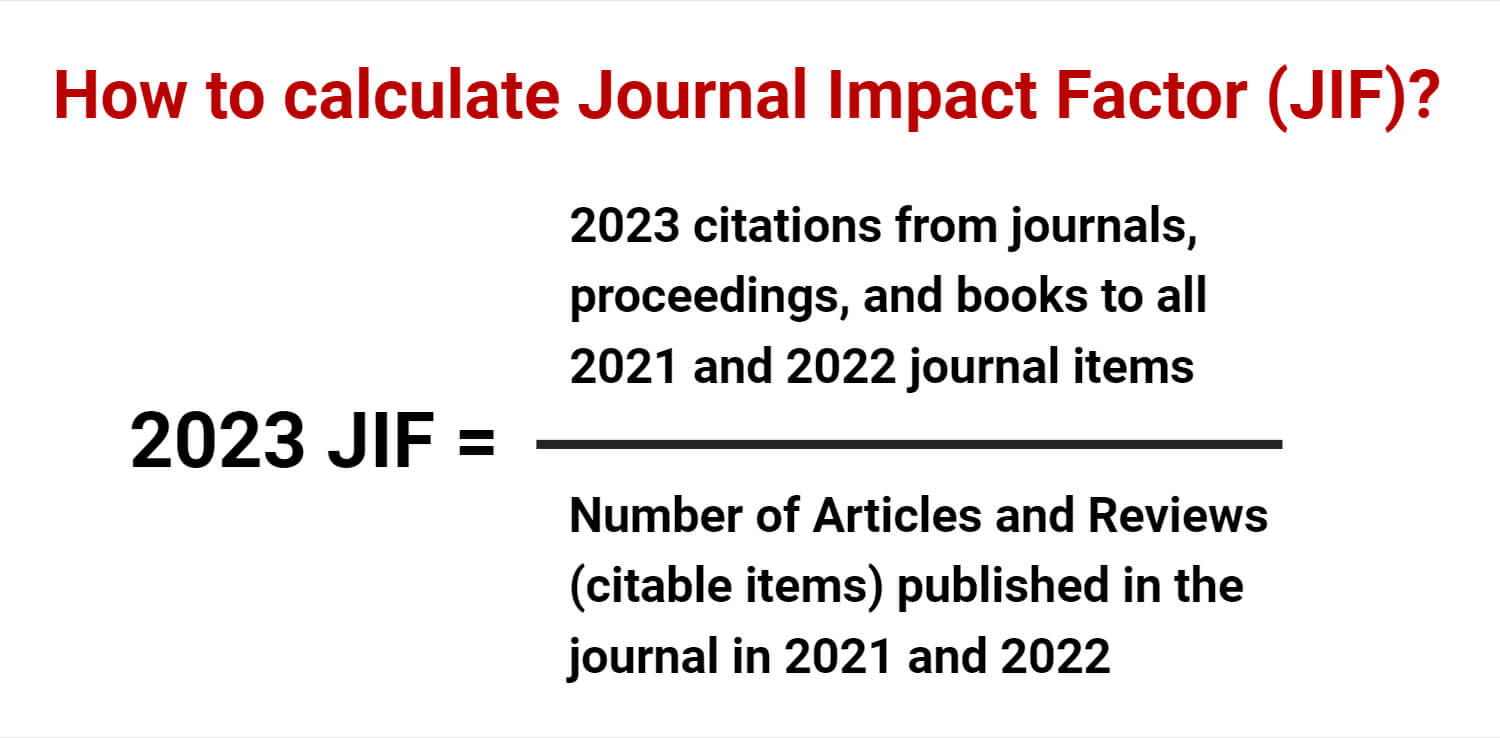 How is the Journal Impact Factor (JIF) calculated