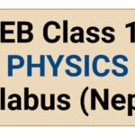 NEB Class 11 Physics Latest Syllabus (Nepal)