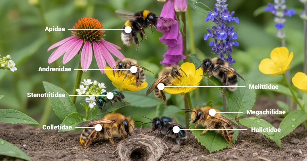 Seven Families of Bees